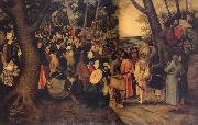 BRUEGHEL, Pieter the Younger The Testimony of John the Baptist oil painting artist